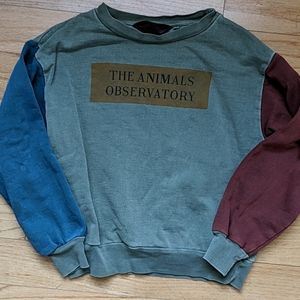 The Animal Observatory boys sweatshirt sz 8